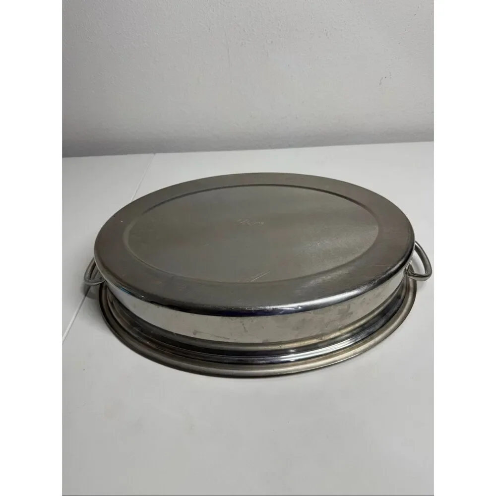 Lifetime Stainless Steel Oval Baking Dish 18” X 12”